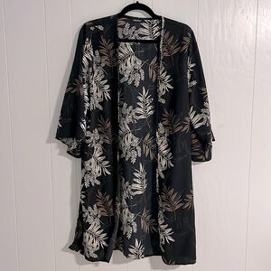Leaf Print Kimono